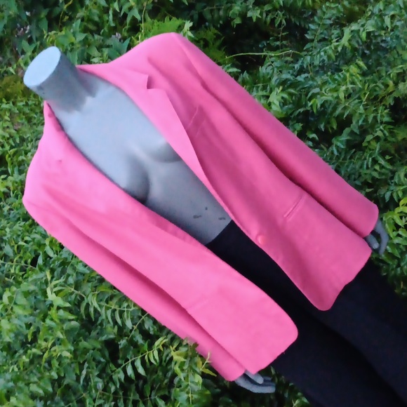 CROSS COUNTRY FASHIONS (USA) LADIES VINTAGE PURE LINEN (1) BUTTON LUXURY BLAZER - Picture 12 of 17